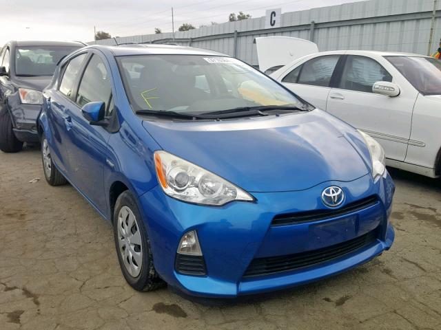 JTDKDTB37C1524928 - 2012 TOYOTA PRIUS C BLUE photo 1