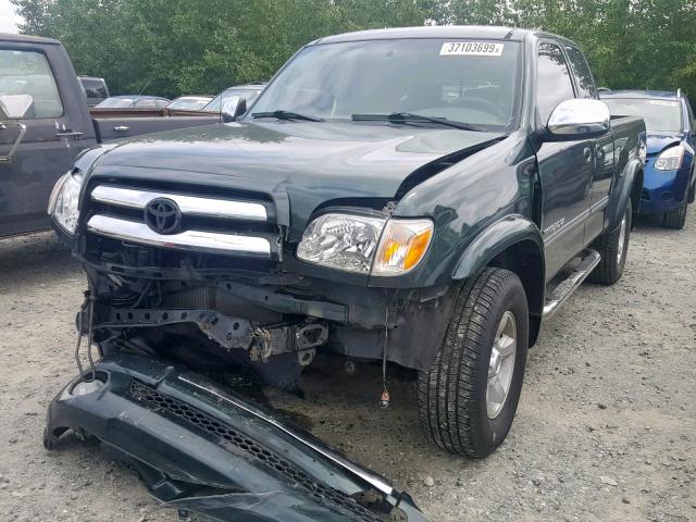 5TBBT44185S458263 - 2005 TOYOTA TUNDRA ACC GREEN photo 2