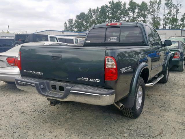 5TBBT44185S458263 - 2005 TOYOTA TUNDRA ACC GREEN photo 4