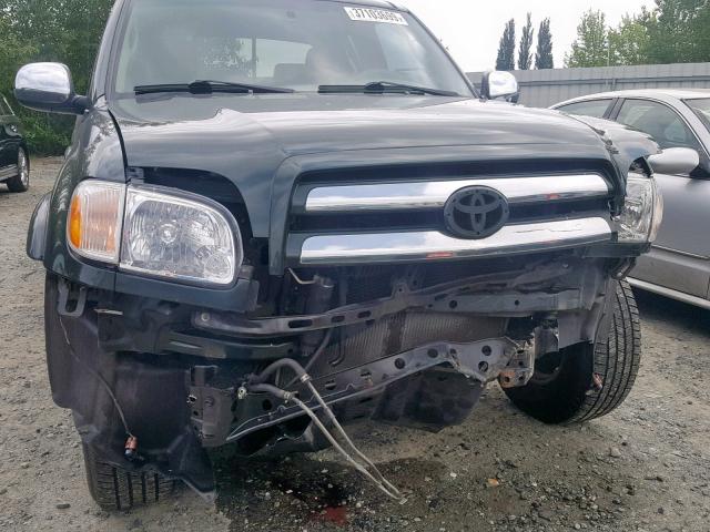 5TBBT44185S458263 - 2005 TOYOTA TUNDRA ACC GREEN photo 9