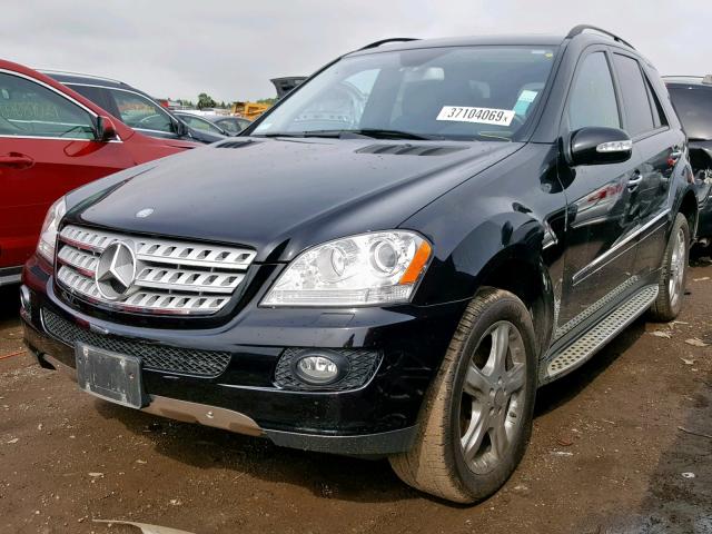 4JGBB86E98A386942 - 2008 MERCEDES-BENZ ML 350 BLACK photo 2