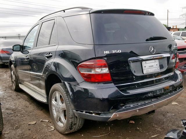 4JGBB86E98A386942 - 2008 MERCEDES-BENZ ML 350 BLACK photo 3