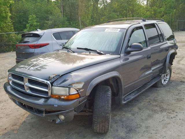 1D4HS48N23F605601 - 2003 DODGE DURANGO SL GRAY photo 2