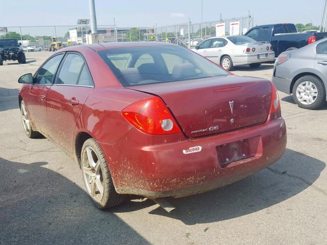 1G2ZF57B984118504 - 2008 PONTIAC G6 VALUE L RED photo 3