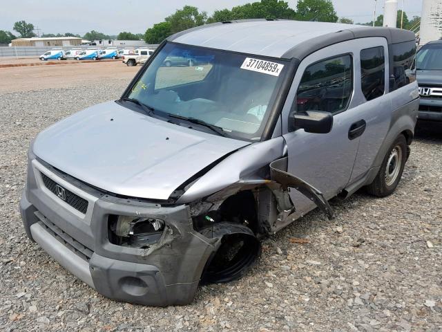 5J6YH17283L015903 - 2003 HONDA ELEMENT DX SILVER photo 2