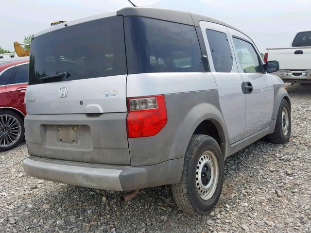 5J6YH17283L015903 - 2003 HONDA ELEMENT DX SILVER photo 4