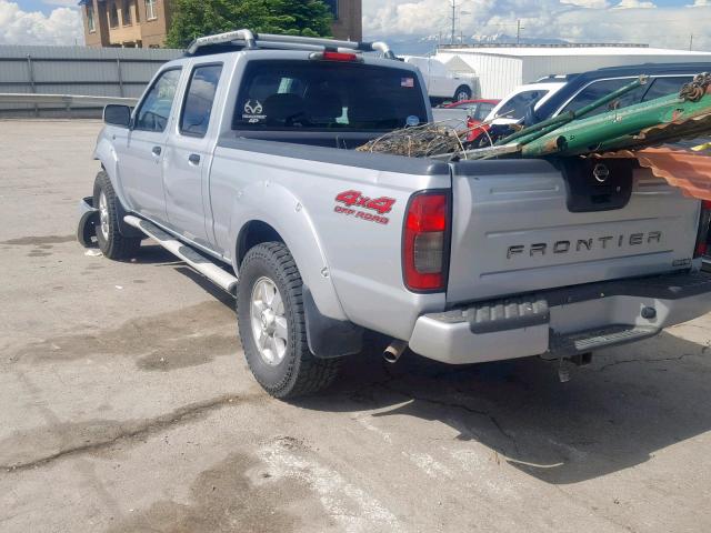 1N6ED29Y73C449884 - 2003 NISSAN FRONTIER C SILVER photo 3