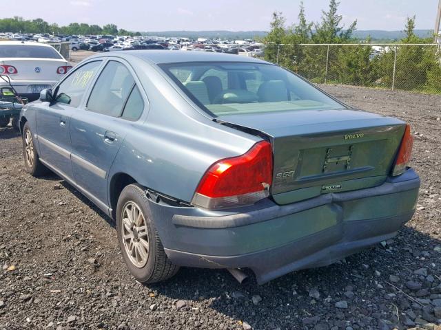 YV1RS61T642338892 - 2004 VOLVO S60 BLUE photo 3