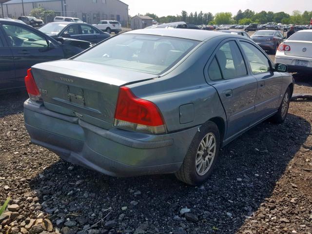 YV1RS61T642338892 - 2004 VOLVO S60 BLUE photo 4