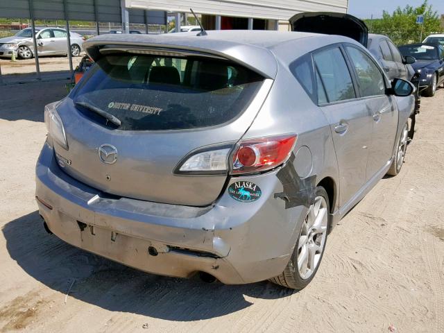 JM1BL1K45B1363297 - 2011 MAZDA SPEED 3 SILVER photo 4