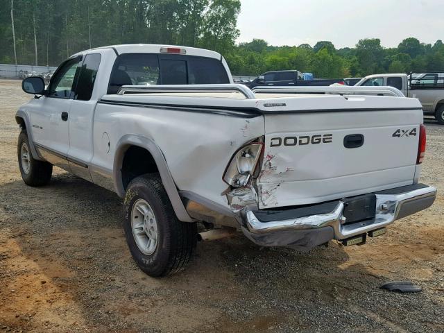 1B7GG22Y3WS687724 - 1998 DODGE DAKOTA WHITE photo 3