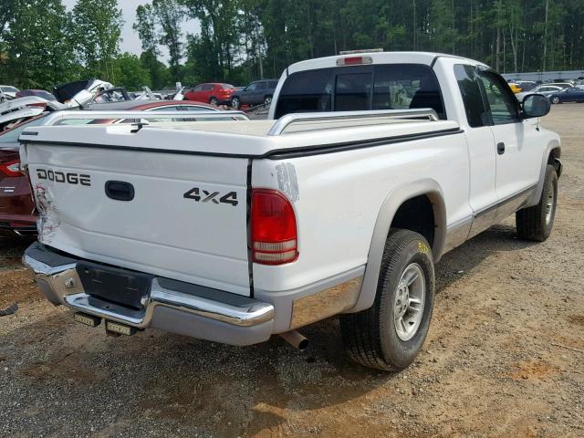 1B7GG22Y3WS687724 - 1998 DODGE DAKOTA WHITE photo 4