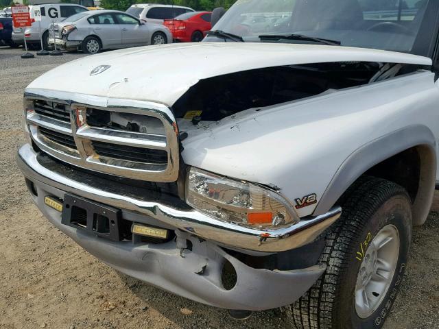 1B7GG22Y3WS687724 - 1998 DODGE DAKOTA WHITE photo 9