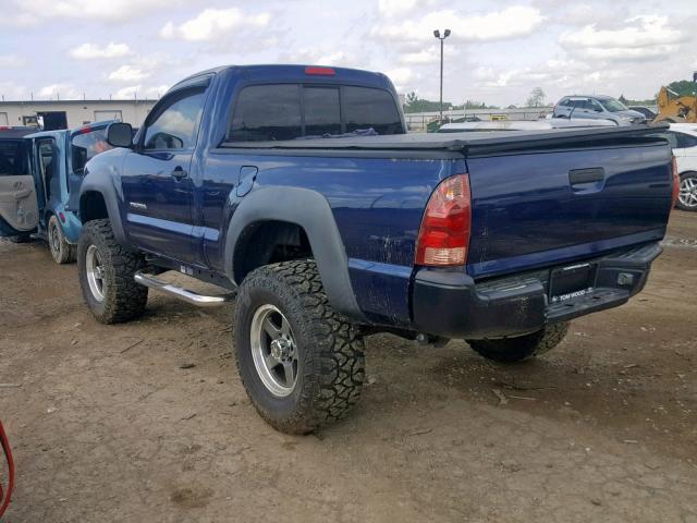 5TEPX42NX6Z315522 - 2006 TOYOTA TACOMA BLUE photo 3