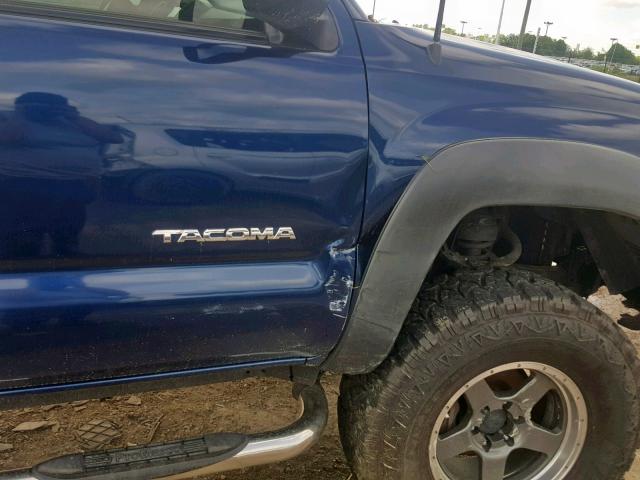 5TEPX42NX6Z315522 - 2006 TOYOTA TACOMA BLUE photo 9