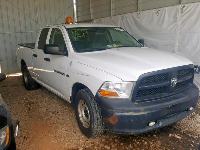 1C6RD7FT0CS249579 - 2012 DODGE RAM 1500 S WHITE photo 1