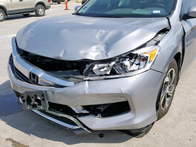 1HGCR2F31HA260446 - 2017 HONDA ACCORD LX GRAY photo 9