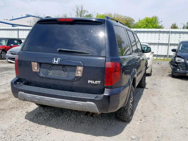 2HKYF18595H509599 - 2005 HONDA PILOT EXL BLACK photo 4