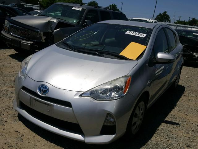 JTDKDTB36D1534903 - 2013 TOYOTA PRIUS C GRAY photo 2