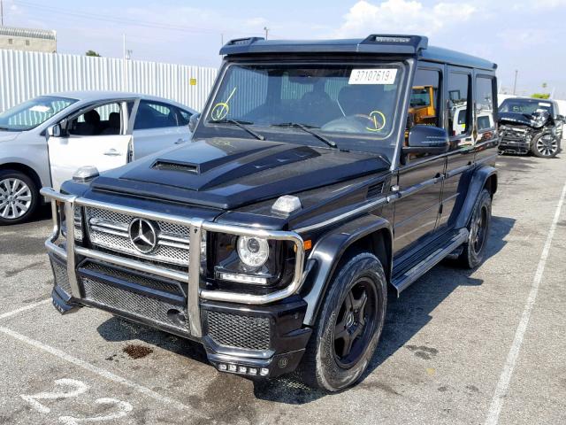 WDCYR49E12X131165 - 2002 MERCEDES-BENZ G 500 BLACK photo 2