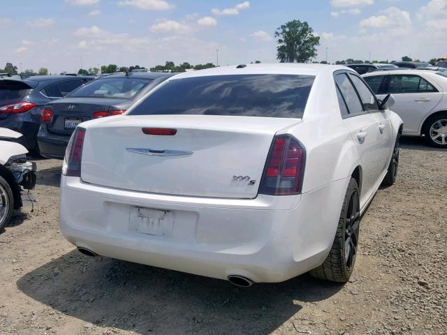 2C3CCABG3EH383153 - 2014 CHRYSLER 300 S WHITE photo 4