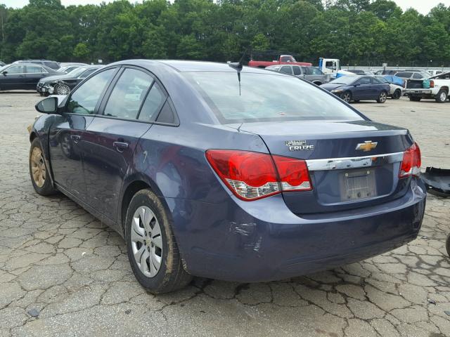 1G1PA5SH0D7258424 - 2013 CHEVROLET CRUZE LS BLUE photo 3