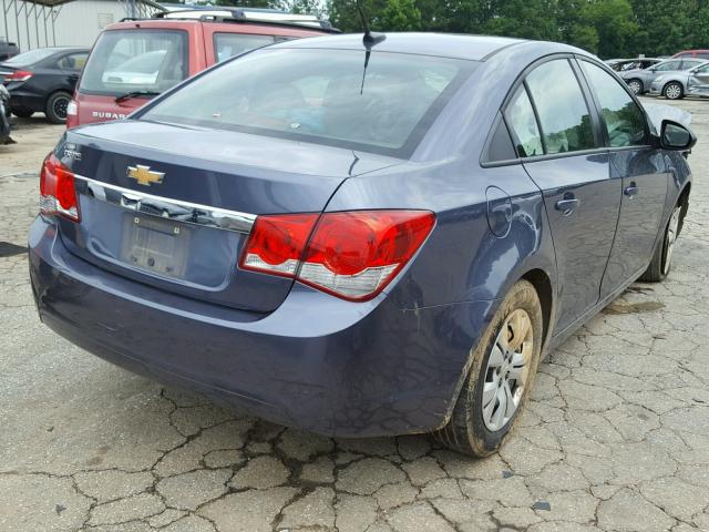 1G1PA5SH0D7258424 - 2013 CHEVROLET CRUZE LS BLUE photo 4