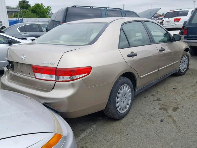 JHMCM561X3C065888 - 2003 HONDA ACCORD DX BEIGE photo 4