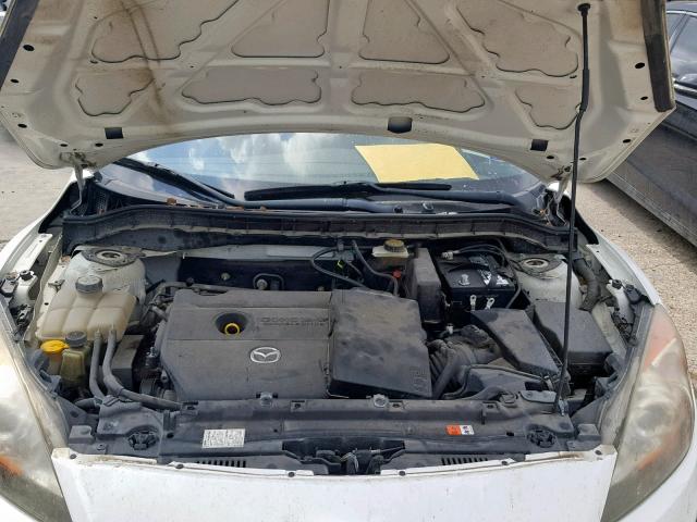 JM1BL1UF3B1412835 - 2011 MAZDA 3 I WHITE photo 7