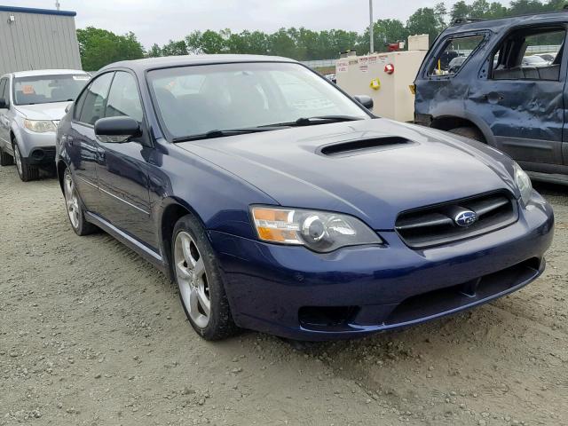 4S3BL686554207012 - 2005 SUBARU LEGACY GT BLUE photo 1