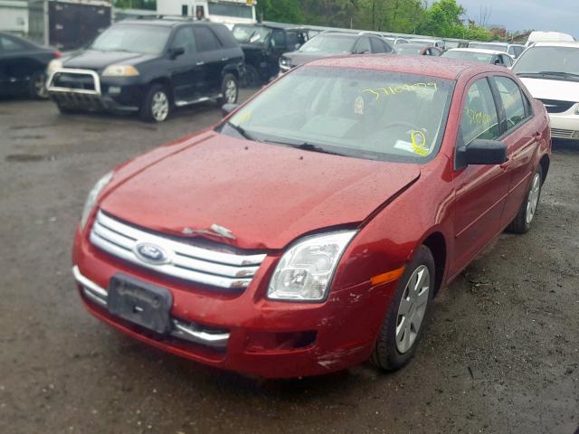 3FAFP06Z56R138899 - 2006 FORD FUSION S RED photo 2