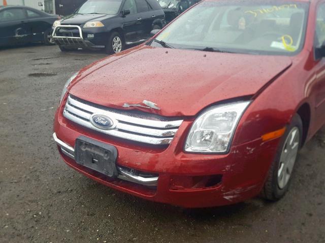 3FAFP06Z56R138899 - 2006 FORD FUSION S RED photo 9