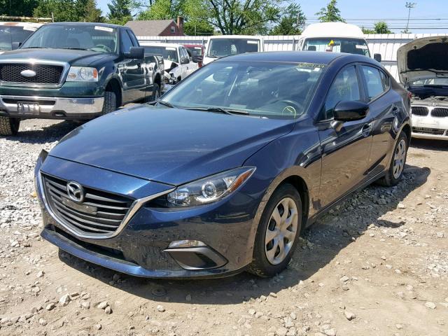 JM1BM1T77F1262743 - 2015 MAZDA 3 SV BLUE photo 2