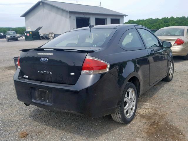 1FAHP32NX9W165465 - 2009 FORD FOCUS SE BLACK photo 4