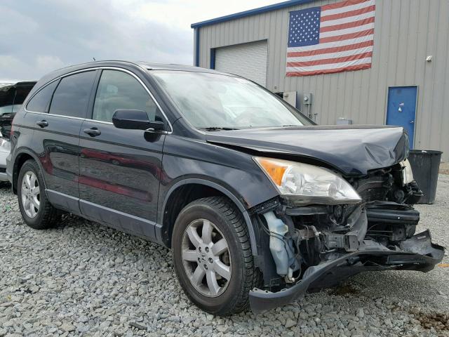 JHLRE48717C077926 - 2007 HONDA CR-V EXL BLACK photo 1