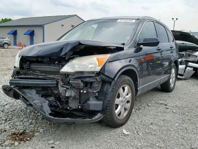 JHLRE48717C077926 - 2007 HONDA CR-V EXL BLACK photo 2