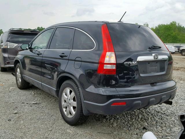 JHLRE48717C077926 - 2007 HONDA CR-V EXL BLACK photo 3