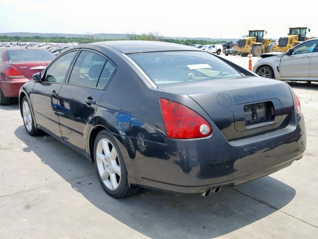 1N4BA41E75C864613 - 2005 NISSAN MAXIMA SE BLACK photo 3