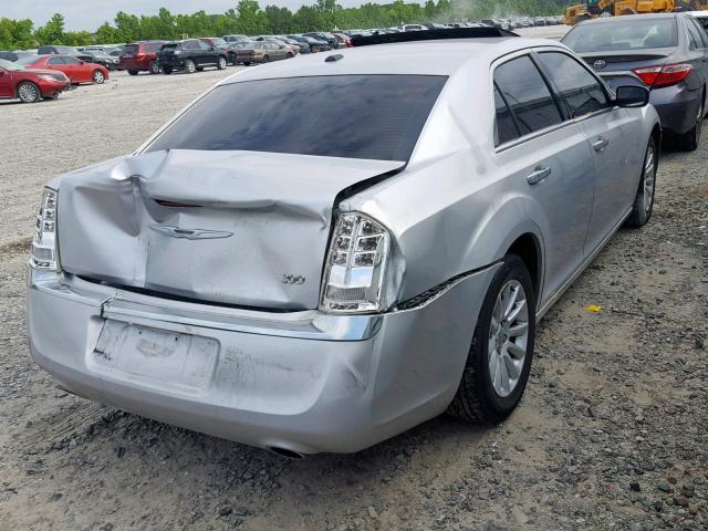 2C3CCACG3CH126974 - 2012 CHRYSLER 300 LIMITE SILVER photo 4