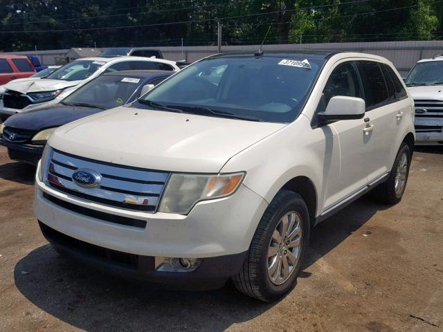 2FMDK38C58BA24862 - 2008 FORD EDGE SEL WHITE photo 2