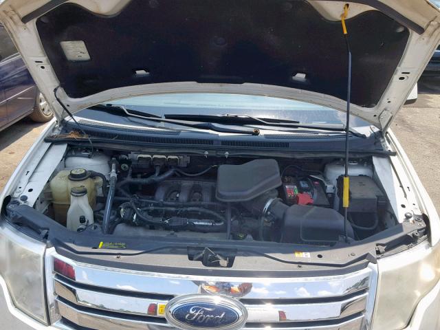 2FMDK38C58BA24862 - 2008 FORD EDGE SEL WHITE photo 7