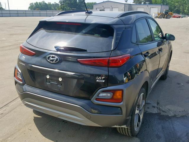 KM8K3CA53JU133529 - 2018 HYUNDAI KONA LIMIT BLACK photo 4