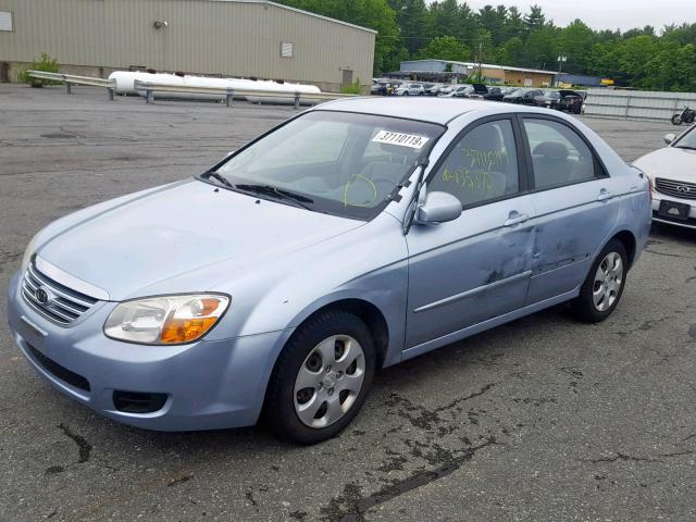 KNAFE121475442412 - 2007 KIA SPECTRA EX BLUE photo 2