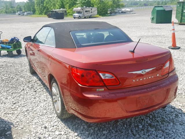 1C3BC5ED0AN200121 - 2010 CHRYSLER SEBRING TO RED photo 3