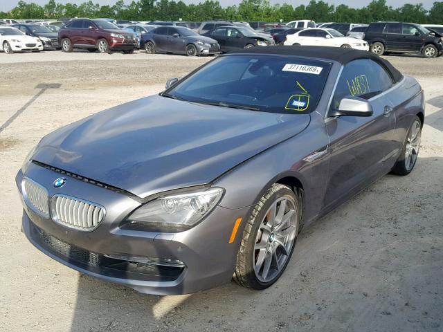 WBALZ3C55CDL73153 - 2012 BMW 650 I GRAY photo 2