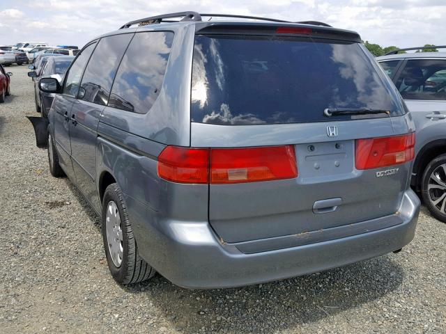 2HKRL18521H521729 - 2001 HONDA ODYSSEY LX GREEN photo 3