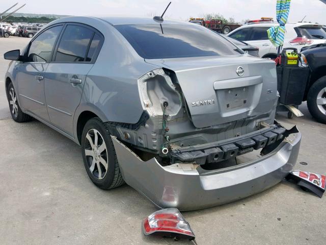 3N1AB61E98L625591 - 2008 NISSAN SENTRA 2.0 GRAY photo 3