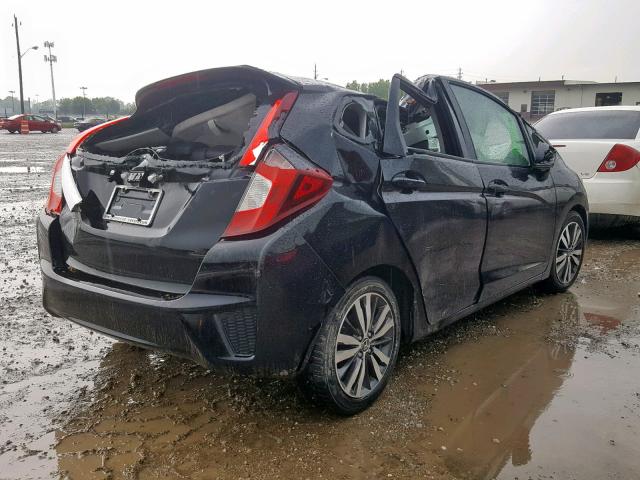 3HGGK5H86FM715355 - 2015 HONDA FIT EX BLACK photo 4