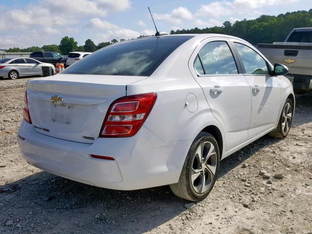 1G1JF5SB1J4104935 - 2018 CHEVROLET SONIC PREM WHITE photo 4