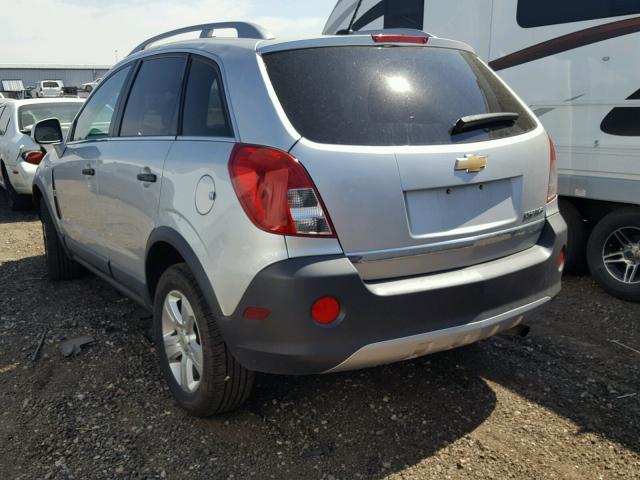 3GNAL2EK2ES670707 - 2014 CHEVROLET CAPTIVA LS SILVER photo 3